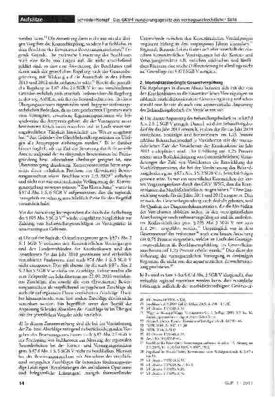 Vorschauseite 4: Das GKV-Finanzierungsgesetz aus vertragsarztrechtlicher Sicht