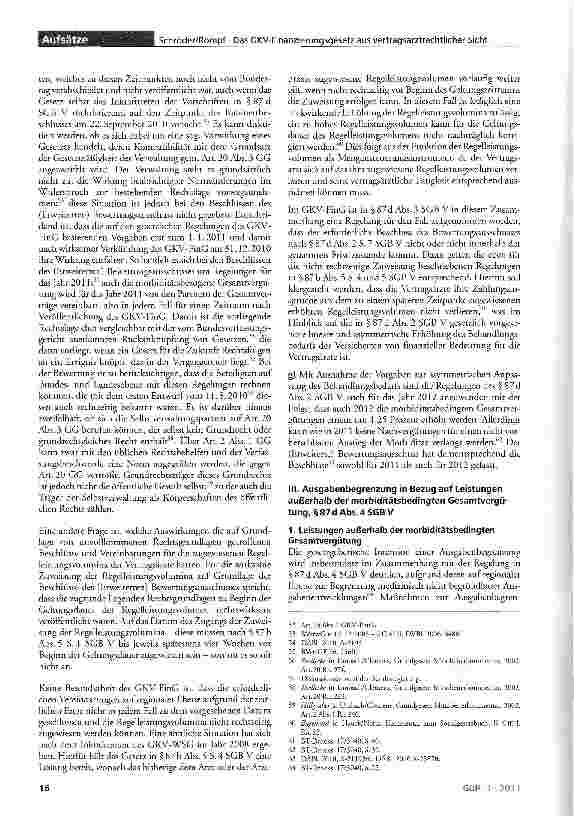 Vorschauseite 6: Das GKV-Finanzierungsgesetz aus vertragsarztrechtlicher Sicht