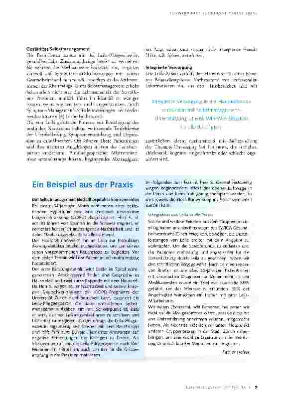 Vorschauseite 2: Leben mit Langzeiterkrankung
