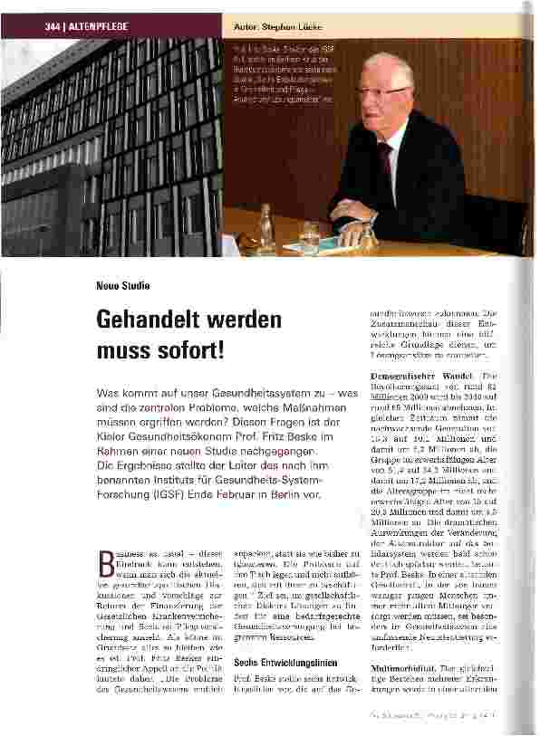 Vorschauseite 1: Gehandelt werden muss sofort!