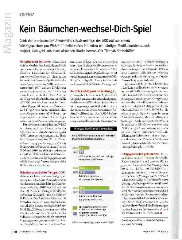 Vorschauseite 1: Kein Bäumchen-wechsel-Dich-Spiel