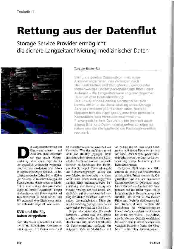 Vorschauseite 1: Rettung aus der Datenflut