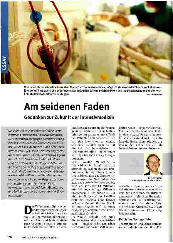 Vorschauseite 1: Am seidenen Faden