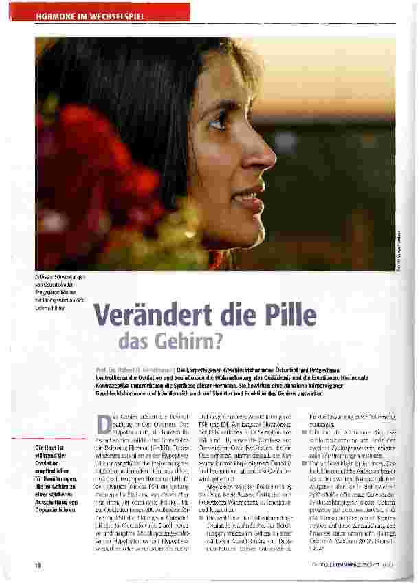 Vorschauseite 1: Verändert die Pille das Gehirn?