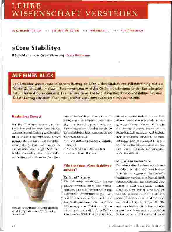 Vorschauseite 1: »Core Stability«
