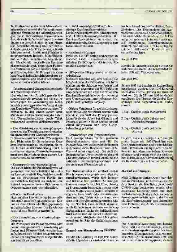 Vorschauseite 5: Sitzung des Rates der Ländervertretung (CNR) vim 23. bis 28.6.1991 in Kingston, Jamaika