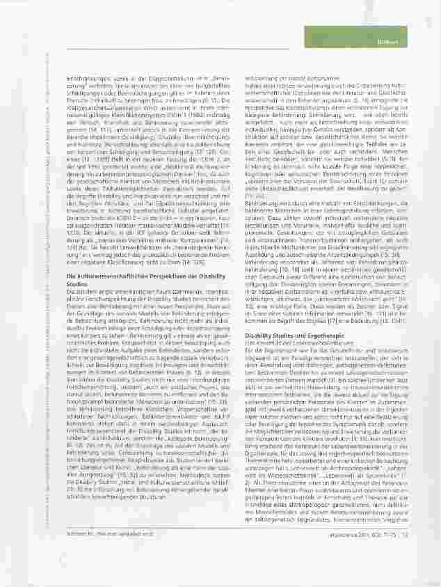Vorschauseite 3: Wie man behindert wird oder (möglicherweise) auch nicht Bietet die sozialkonstruktivistisch-kulturwissenschaftliche Perspektive der „Disability Studies eine Perspektive für die Er…