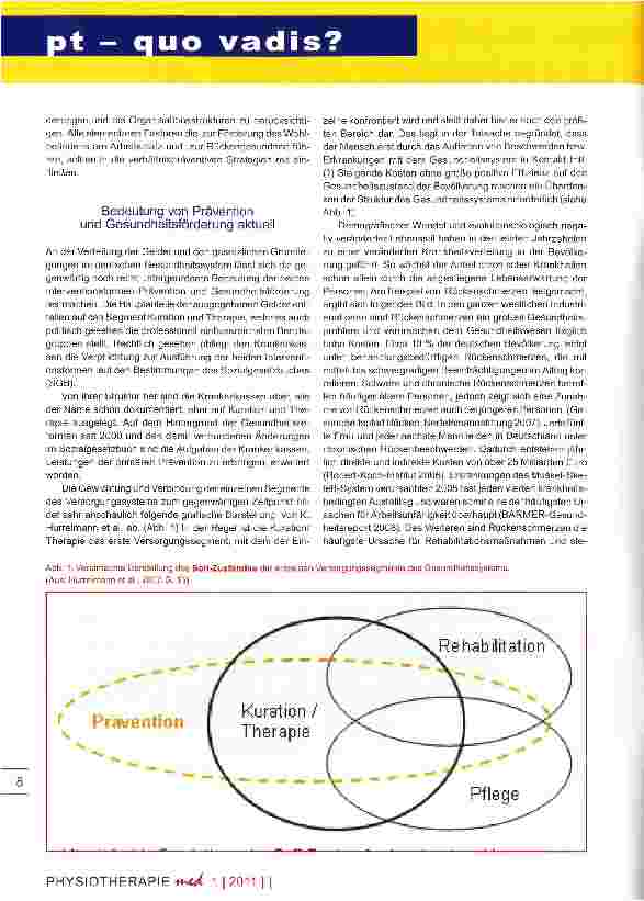 Vorschauseite 4: Gesundheitsförderung und PräventionGrundlegende Bedeutung für die Physiotherapie