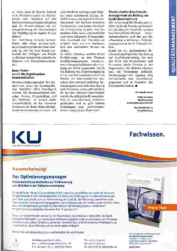 Vorschauseite 4: Jede Beschwerde ist ein Schatz