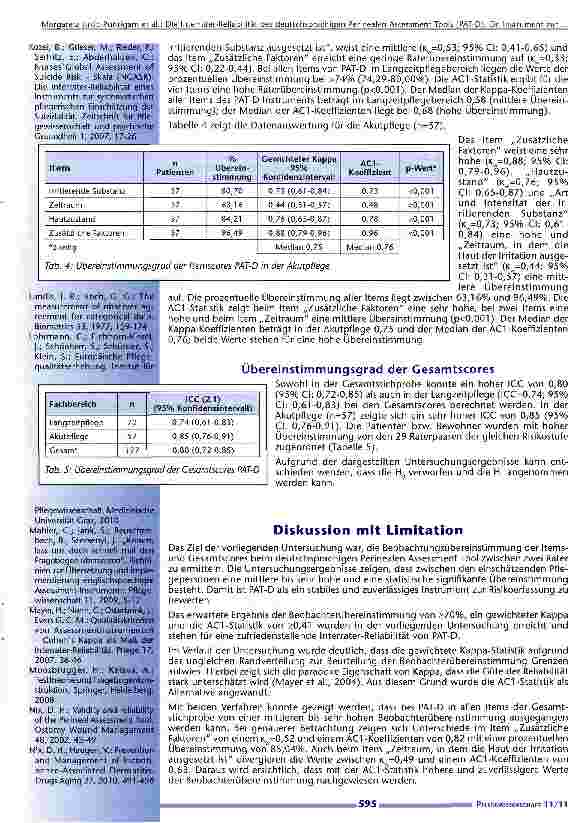 Vorschauseite 6: Die Interrater Reliabilität des deutschsprachigen Perinealen Assessment Tools (PAT-D)