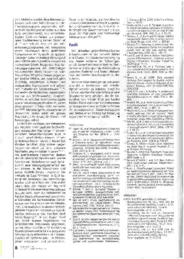 Vorschauseite 5: Hebammengeleitete Betreuung: ein Beitrag zur integrireten rerinatalen Versorgung?