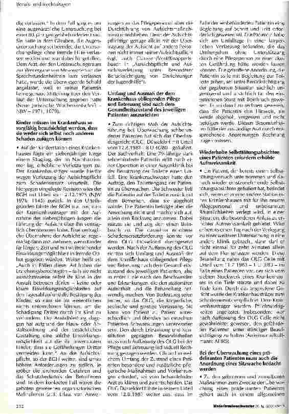 Vorschauseite 2: Aufsichtspflichtverletzungen können haftungsrechtliche Folgen nach sich ziehen