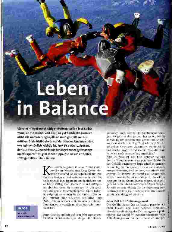 Vorschauseite 1: Leben in Balance