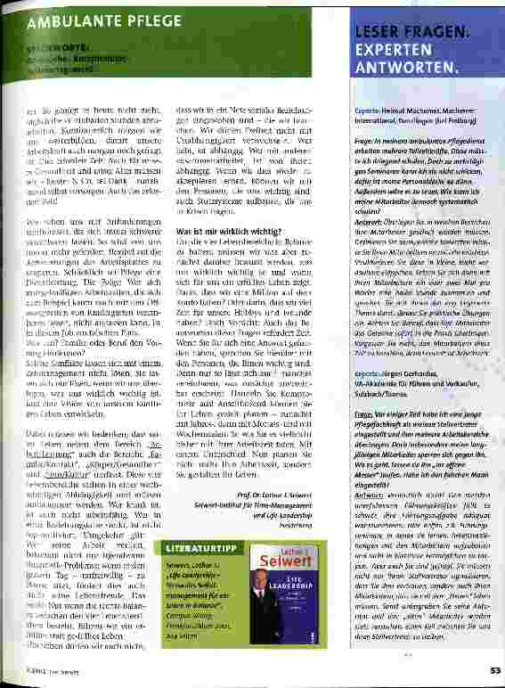 Vorschauseite 2: Leben in Balance