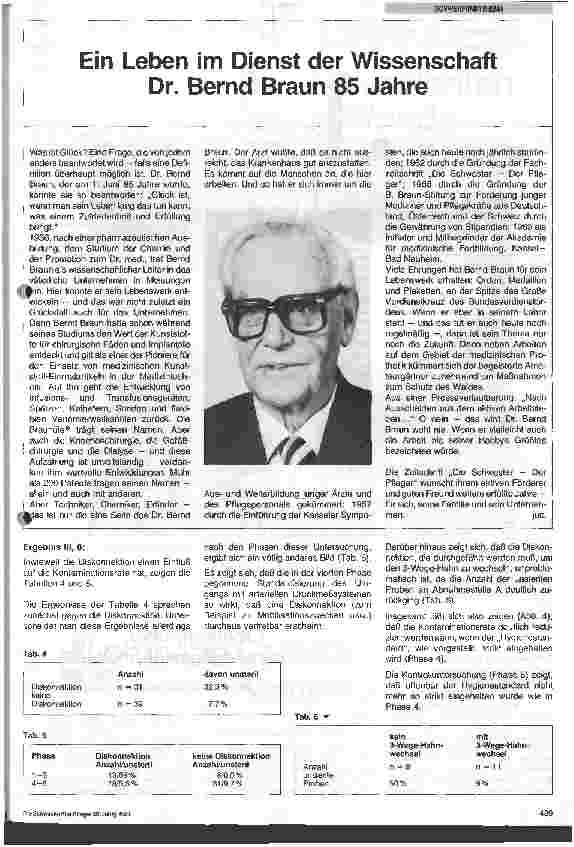 Vorschauseite 3: Wie lange können arterielle Spül-/Druckmeßsysteme belassen werden?