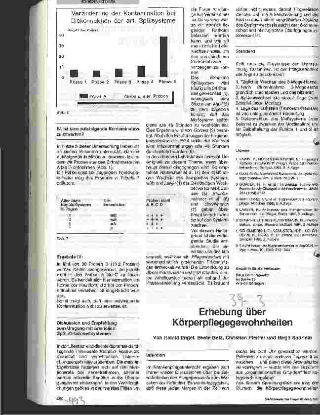 Vorschauseite 4: Wie lange können arterielle Spül-/Druckmeßsysteme belassen werden?