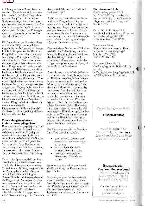 Vorschauseite 2: Ausbildungsentwicklung in der Krankenpflege