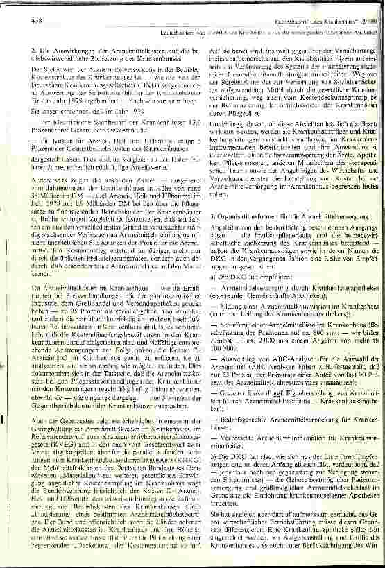 Vorschauseite 2: Was erwartet das Krankenhaus von der versorgenden öffentlichen Apotheke