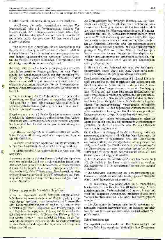 Vorschauseite 5: Was erwartet das Krankenhaus von der versorgenden öffentlichen Apotheke
