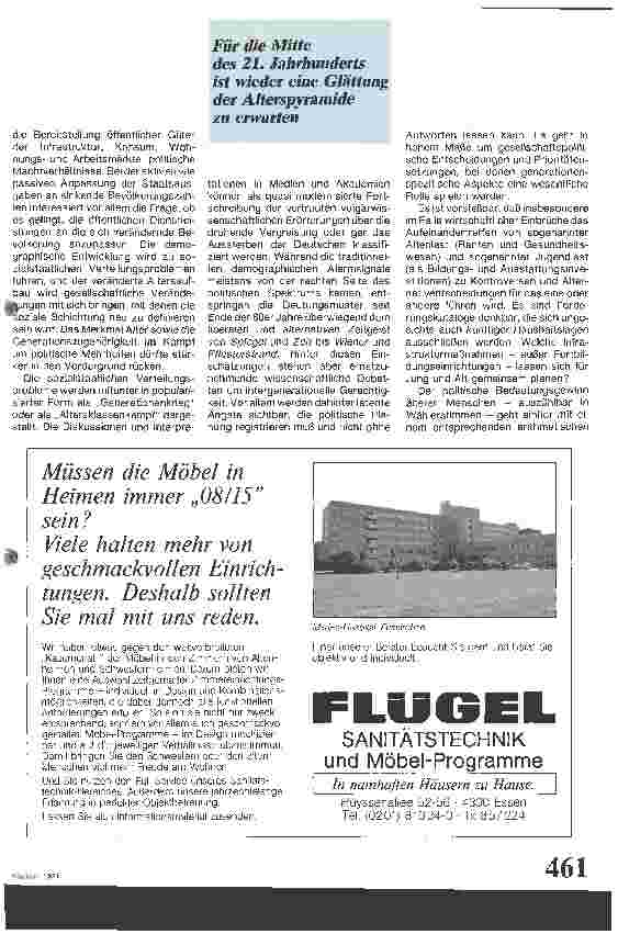 Vorschauseite 2: Altersstruktur und Sozialpolitik
