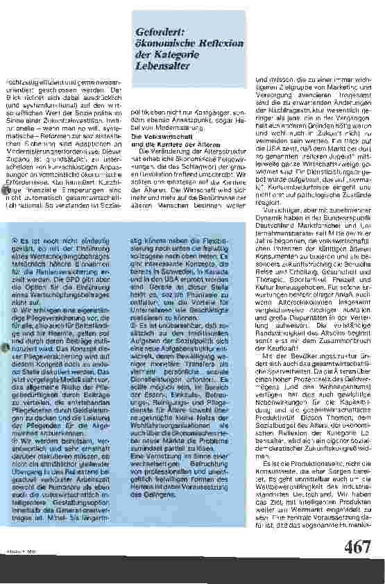 Vorschauseite 6: Altersstruktur und Sozialpolitik