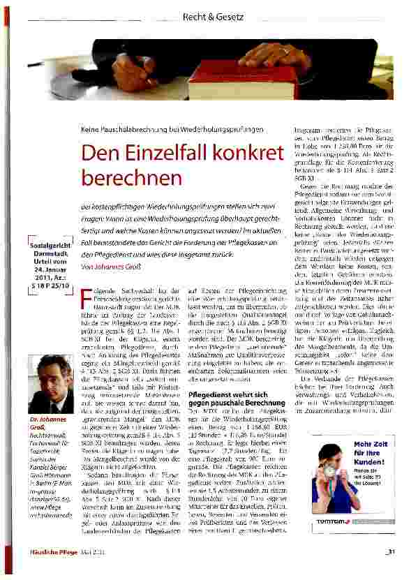Vorschauseite 1: Den Einzelfall konkret berechnen