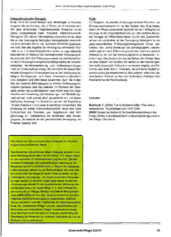 Vorschauseite 6: Dezentrales Entlassungsmanagement in der Pflege