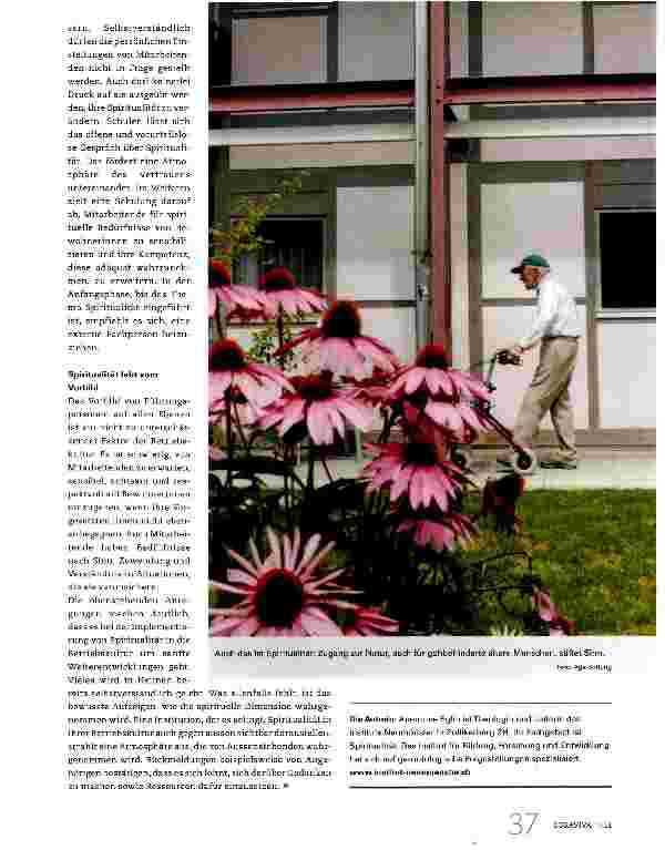 Vorschauseite 3: Können die Bewohner des Pflegeheims an Blumen riechen?