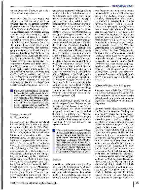 Vorschauseite 2: Planung, Vorbereitung und Nachkontrolle bei Operationen von degenerativen Erkrankungen der Wirbelsäule