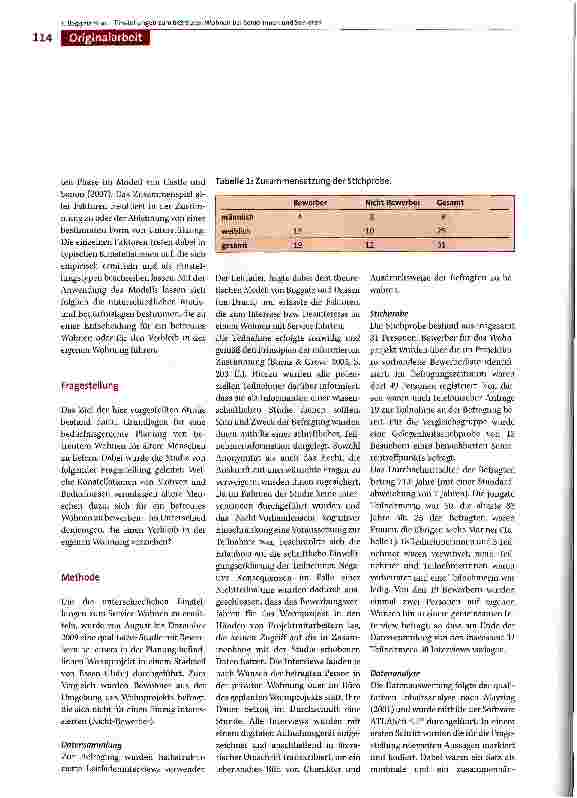 Vorschauseite 4: Einstellungen zum betreuten Wohnen bei Seniorinnen und Senioren - Eine qualitative Studie