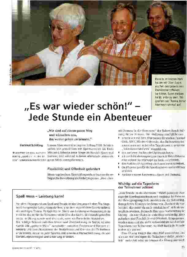 Vorschauseite 1: rEs war wieder schön! -Jede Stunde ein Abenteuer