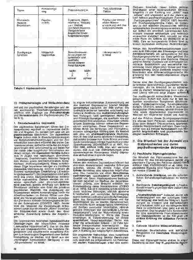Vorschauseite 2: Praxis der Nephrologie 22. Folge: Psychosomatische Aufgabenbereiche in Dialyseeinheiten