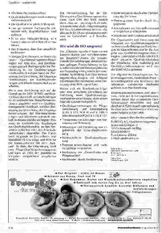 Vorschauseite 2: Ausbildung zur TQM-Beauftragten im Sozialund Gesundheitswesen