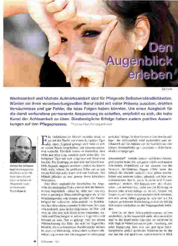 Vorschauseite 1: Den Augenblick erleben