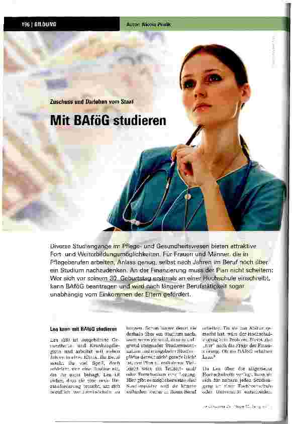 Vorschauseite 1: Zuschuss und Darlehen vom StaatMit BAföG studieren