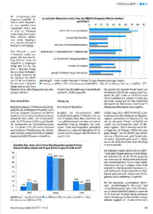 Vorschauseite 3: Medizinisch-berufliche Interventionen in der stationären orthopädischen Rehabilitation