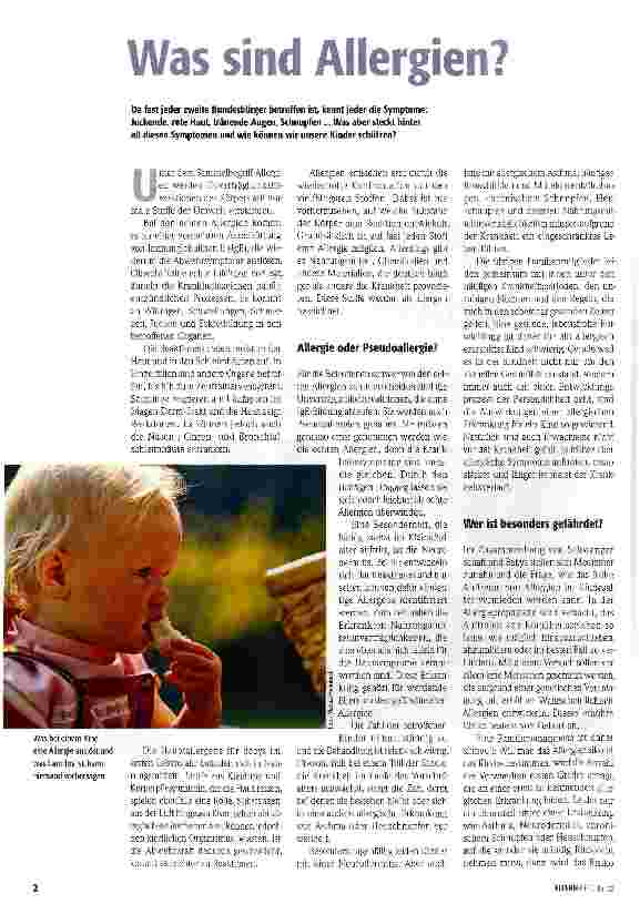Vorschauseite 1: Was sind Allergien?