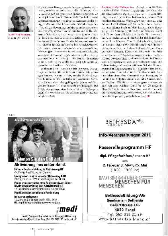 Vorschauseite 4: Das Leben ist Bewegung zum Ziel