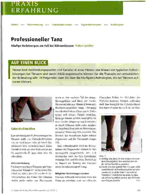 Vorschauseite 1: Professioneller Tanz