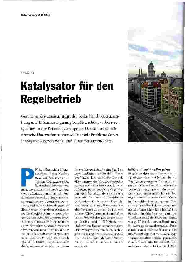 Vorschauseite 1: Katalysator für den Regelbetrieb