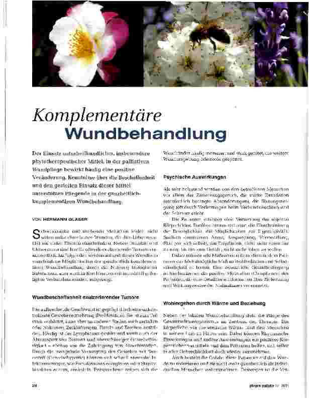 Vorschauseite 1: Komplementäre Wundbehandlung