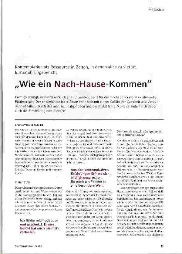 Vorschauseite 1: Wie ein Nach-Hause-Kommen