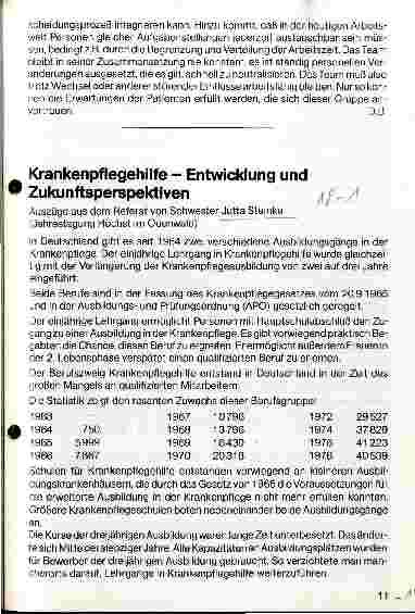 Vorschauseite 3: Eigenständigkeit der Krankenpflege und Einbindung in das therapeutische Team