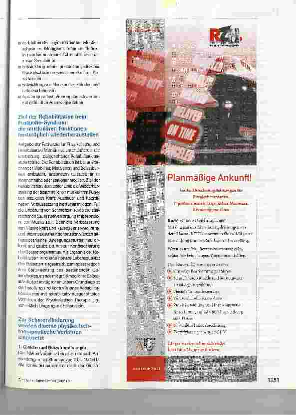 Vorschauseite 2: Medizinische Rehabilitation von Patienten mit Poliomyelitis