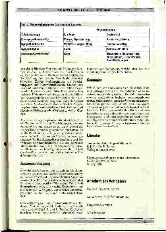 Vorschauseite 6: Medikamentöse Glaukomtheraphie