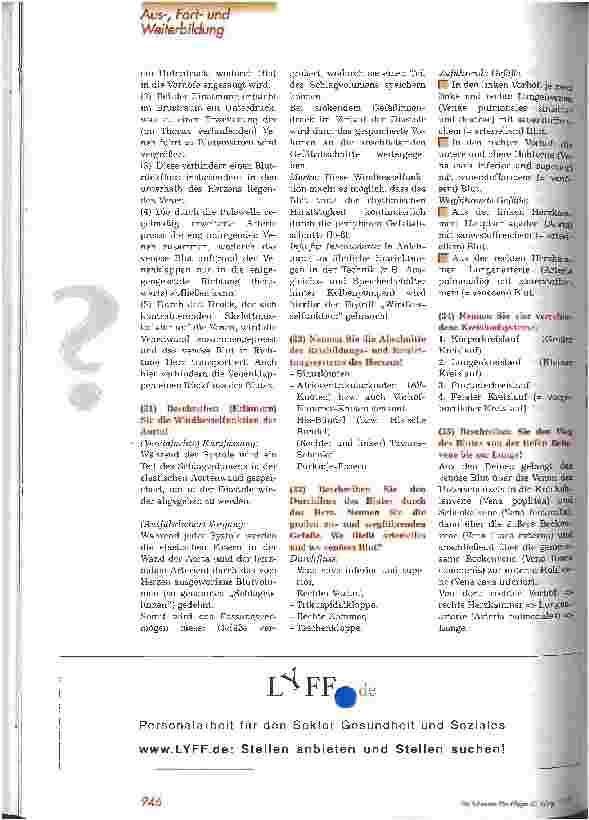 Vorschauseite 3: Was wird wohl abgefragt? Prüfungsfragen 8. Teil: Anatomie/Physiologie