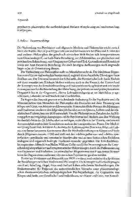 Vorschauseite 2: Erklären und Verstehen in der Psychiatrie Genese und Bedeutung im Kontext der Medizinund Philosophiegeschichte