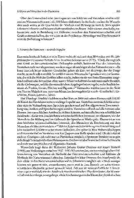 Vorschauseite 5: Erklären und Verstehen in der Psychiatrie Genese und Bedeutung im Kontext der Medizinund Philosophiegeschichte