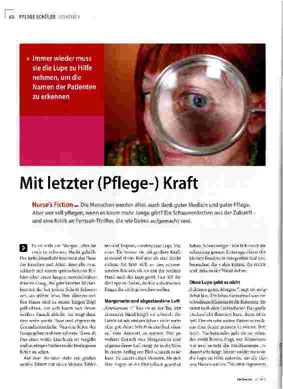 Vorschauseite 1: Mit letzter (Pflege-) Kraft