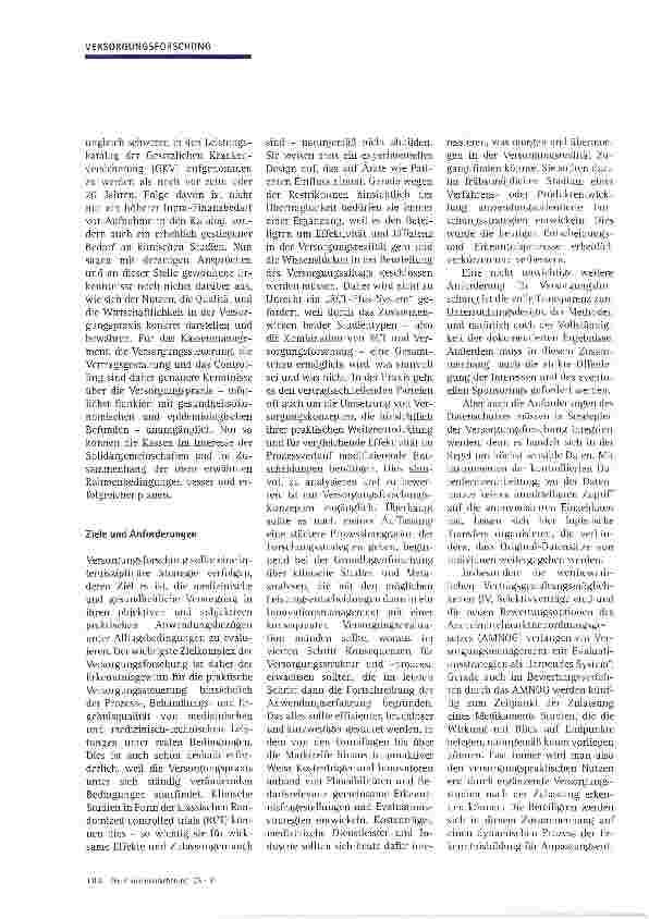 Vorschauseite 2: Kassenpraxis braucht Versorgungsforschung: Schluss mit dem Stochern im Nebel